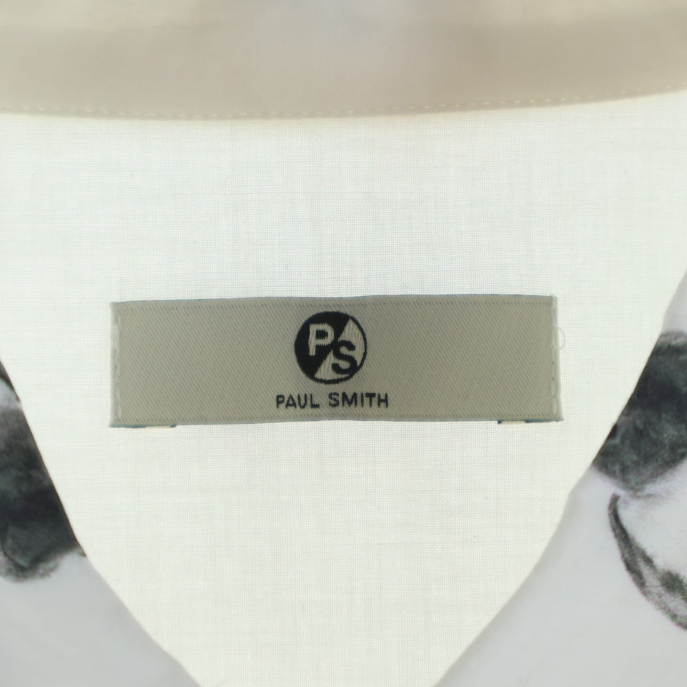 Paul Smith(ポールスミス) ウサギ総柄プリント コットン長袖シャツ ホワイト