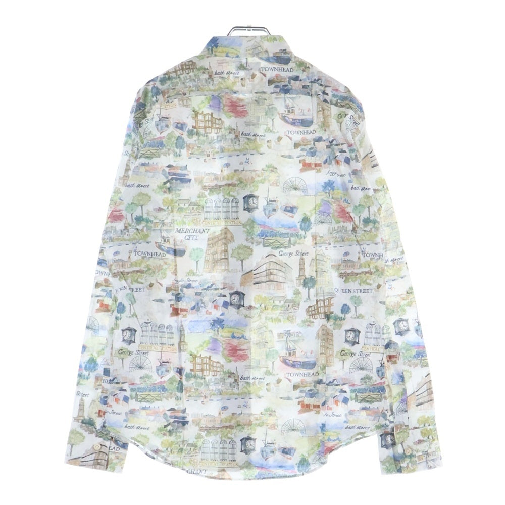 Paul Smith(ポールスミス) 風景画 総柄プリント コットン 長袖シャツ マルチカラー