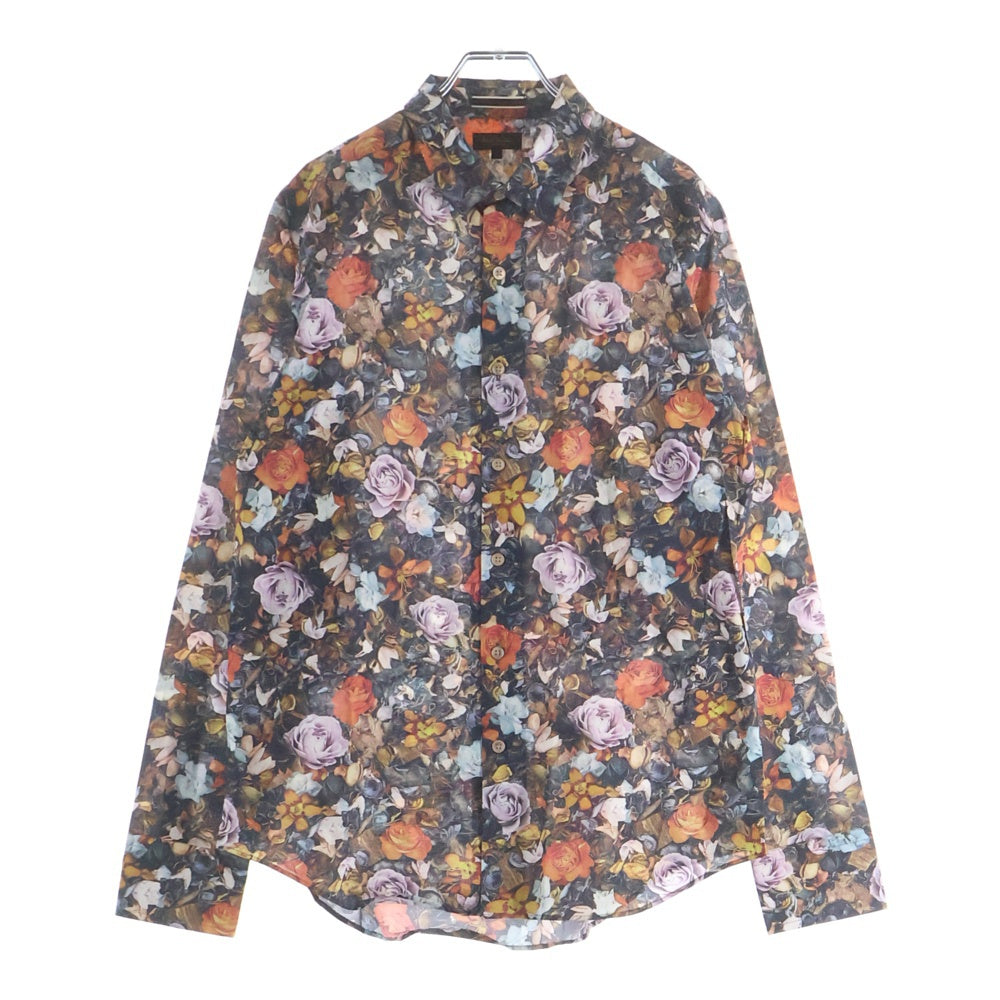 Paul Smith(ポールスミス) 花総柄 コットン 長袖ドレスシャツ マルチカラー
