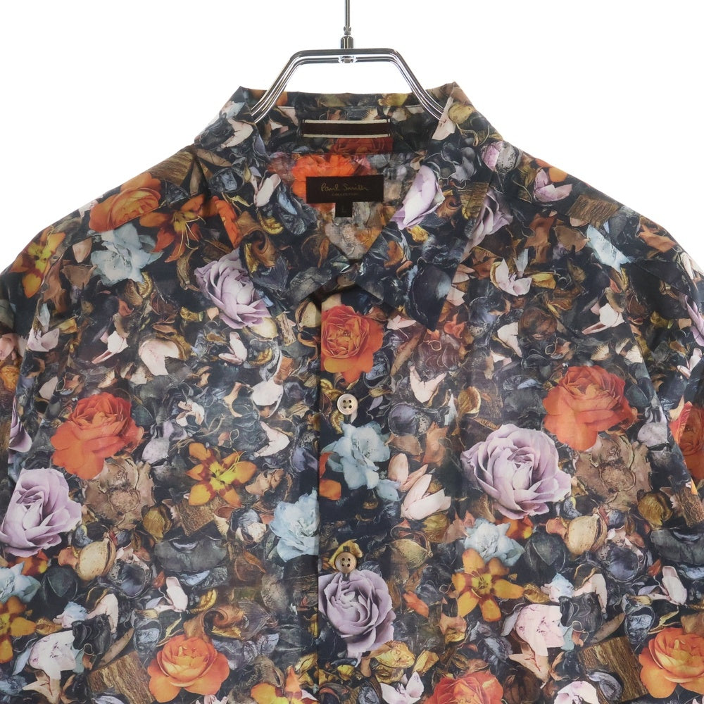 Paul Smith(ポールスミス) 花総柄 コットン 長袖ドレスシャツ マルチカラー