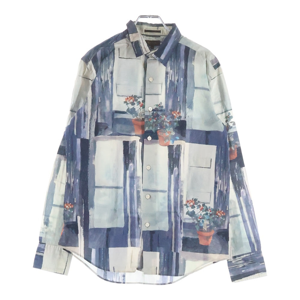 Paul Smith(ポールスミス) 花と窓 総柄 コットン 長袖シャツ マルチカラー