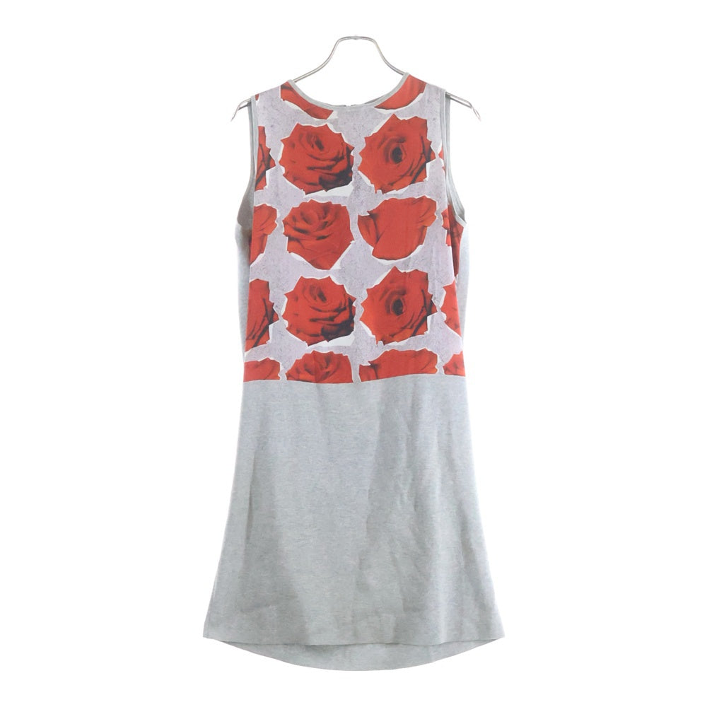 Paul Smith(ポールスミス) フローラルデザイン バックジップ ノースリーブ ニットワンピース レディース グレー