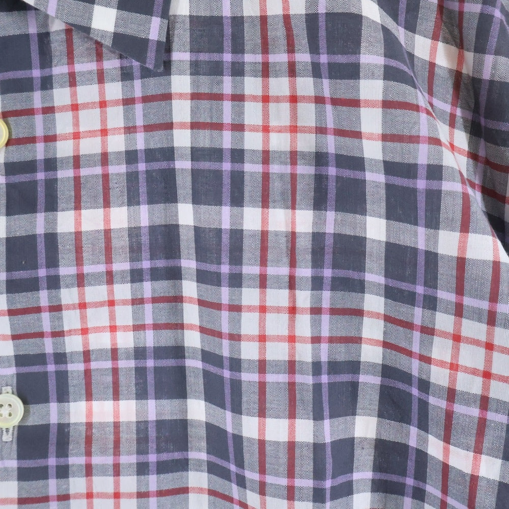 Paul Smith(ポールスミス) ウィングカラー チェック柄 長袖シャツ マルチカラー