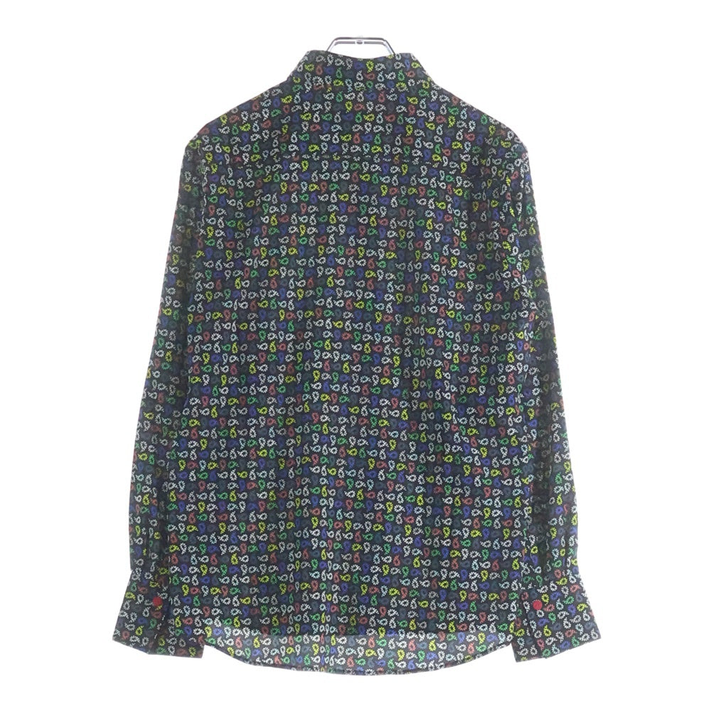 Paul Smith(ポールスミス) マルチインヤンデザイン ウィングカラー 長袖シャツ ブラック