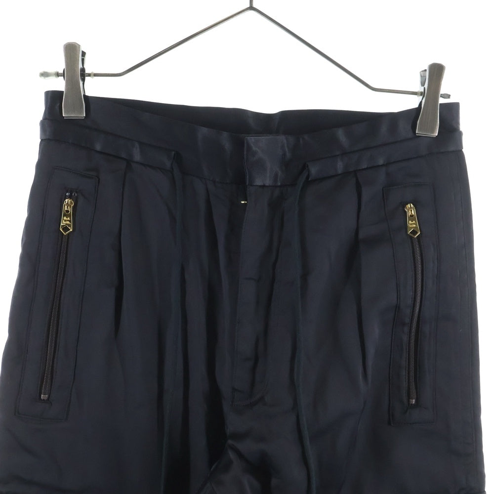Paul Smith(ポールスミス) レーヨン混 ドローストリング ジョガーパンツ ブラック PF-BM-80077
