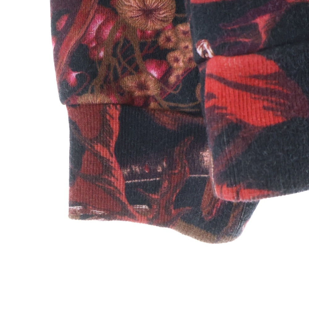 Paul Smith(ポールスミス) BEETLE BOTANICAL ビートルボタニカル 総柄 クルーネックスウェット トレーナー レッド