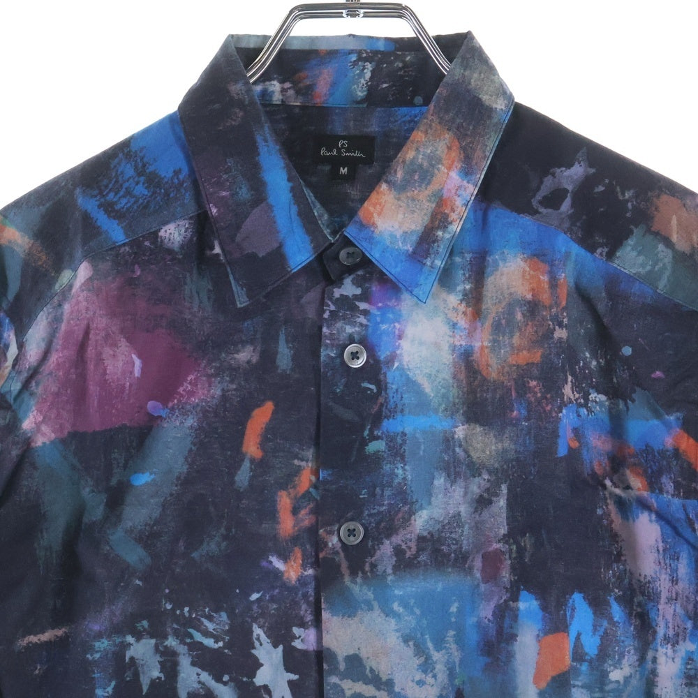 Paul Smith(ポールスミス) ペイント総柄 レギュラーカラー 長袖シャツ マルチカラー
