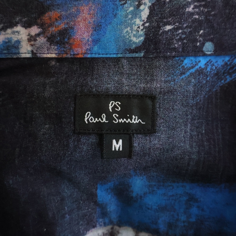 Paul Smith(ポールスミス) ペイント総柄 レギュラーカラー 長袖シャツ マルチカラー