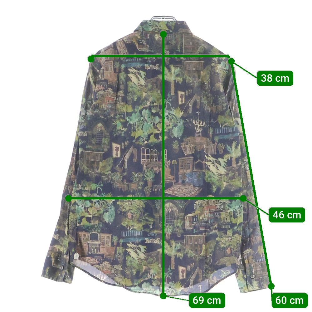 Paul Smith(ポールスミス) 町 建物総柄 レギュラーカラー 長袖シャツ マルチカラー PC-CR-58413