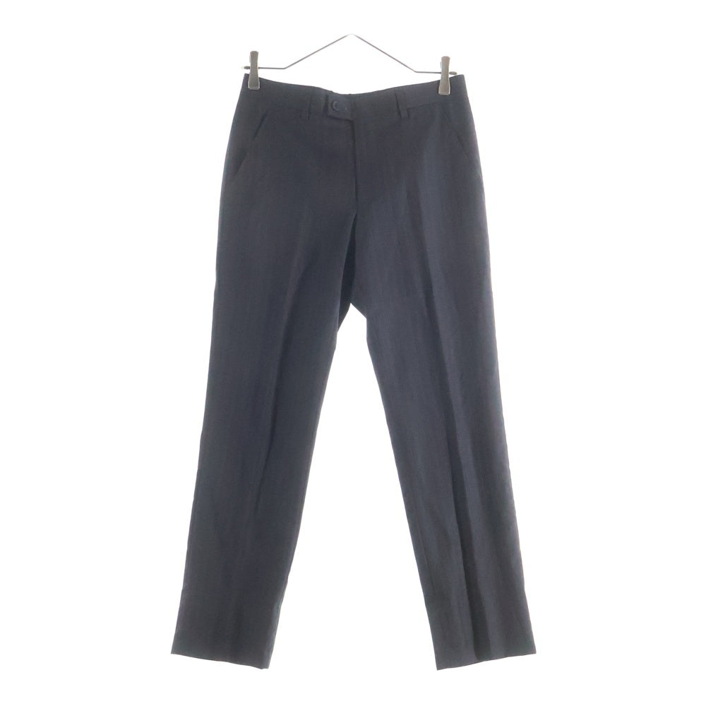 Paul Smith(ポールスミス) ×LORO PIANA ロロピアーナ ウール ストライプ 2Bシングルテーラードジャケット スラックスパンツ セットアップ ブラック PL-HK-65053