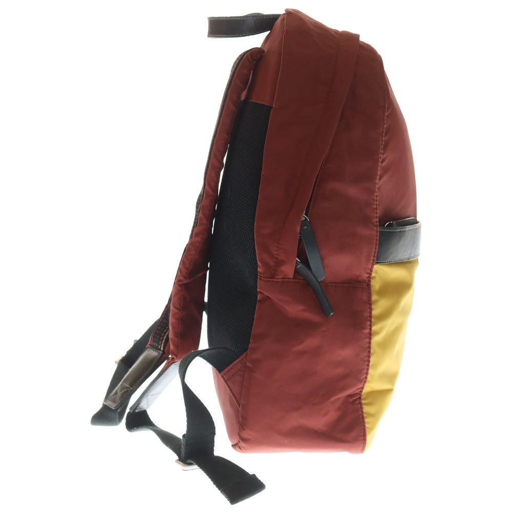 Paul Smith(ポールスミス) ナイロン バイカラー ラウンドジップリュックサック バッグ レッド