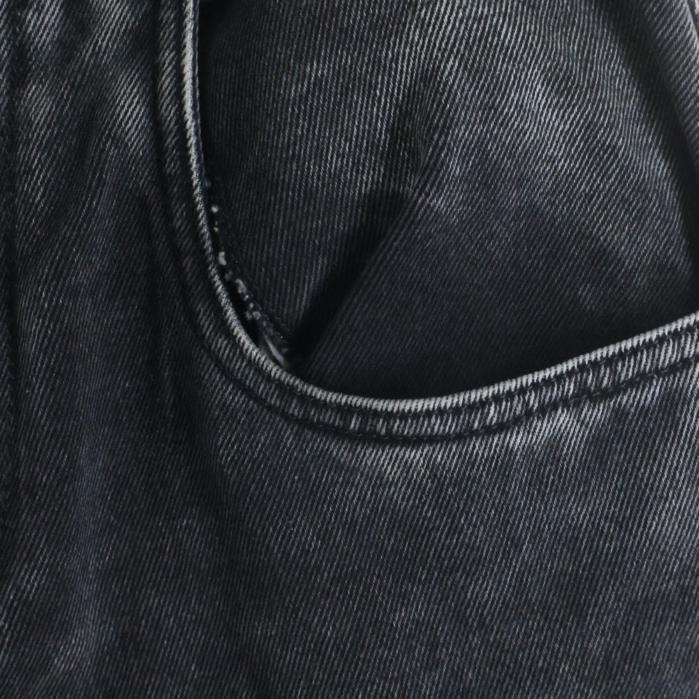 Maison Margiela(メゾンマルジェラ) 24AW スラッシュカットダメージ ジップフライ デニムパンツ ブラック レディース S51LA0051 S30743