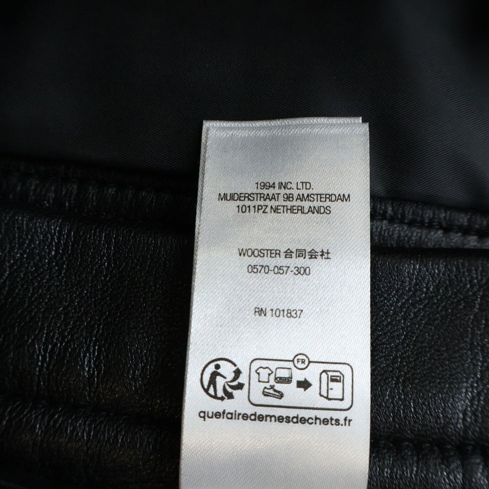 SUPREME(シュプリーム) 25SS Baggy Leather Short バギー レザー ハーフパンツ ショーツ ブラック