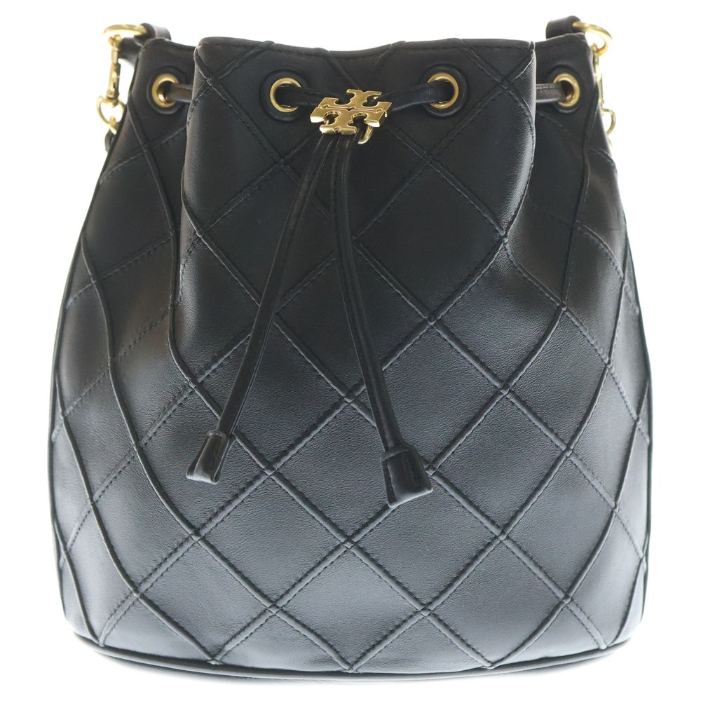 TORY BURCH(トリー バーチ) LARGE FLEMING SOFT BUCKET BAG ラージ フレミング ソフトレザー バケット 2WAY ショルダーバッグ ハンドバッグ ブラック 142565 レディース