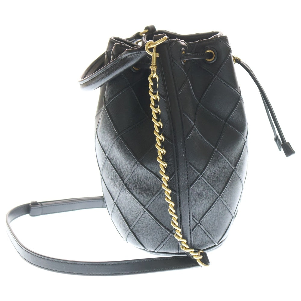 TORY BURCH(トリー バーチ) LARGE FLEMING SOFT BUCKET BAG ラージ フレミング ソフトレザー バケット 2WAY ショルダーバッグ ハンドバッグ ブラック 142565 レディース