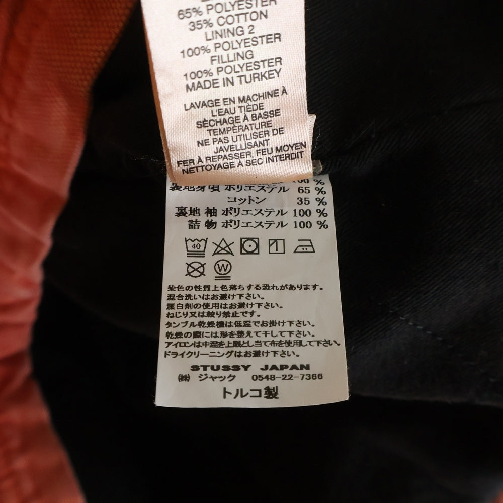 STUSSY(ステューシー) WASHED CANVAS SHOP JACKET ウォッシュド キャンバス ショップ ワークジャケット ピンク