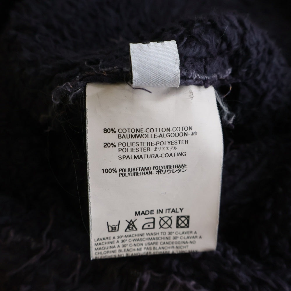 Maison Martin Margiela(メゾンマルタンマルジェラ) 02AW ここのえ期 裏地ボア ダメージ加工 4ポケット ジップアップ ハイネックジャケット パープル COMM.00311/0022