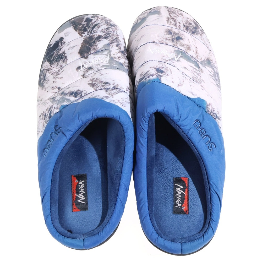 NANGA(ナンガ) ×NAOKI ISHIKAWA SUBU NANGA PARBAT WINTER SANDAL 石川直樹 スブ ナンガ パルバート ウィンター サンダル ホワイト/ブルー