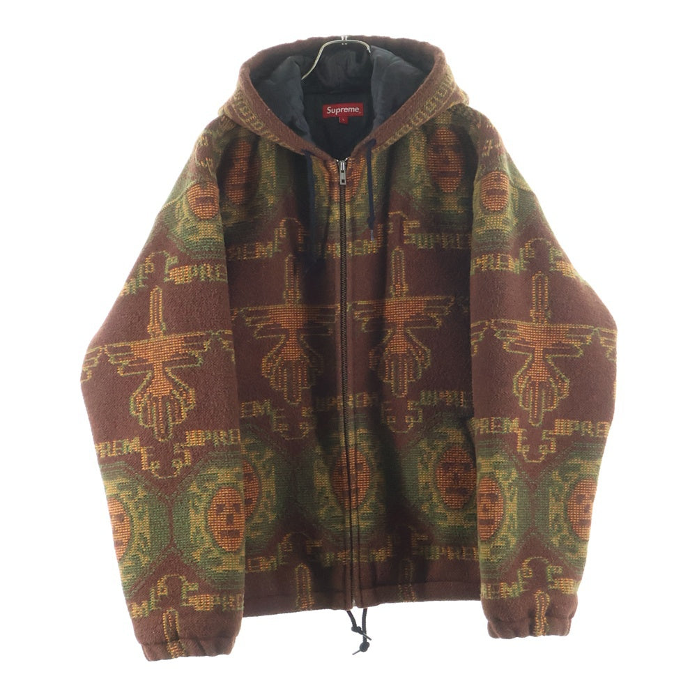 SUPREME(シュプリーム) 22AW Woven Hooded Jacket Rust ウーブン ジップアップ フーデッドジャケット ブラウン