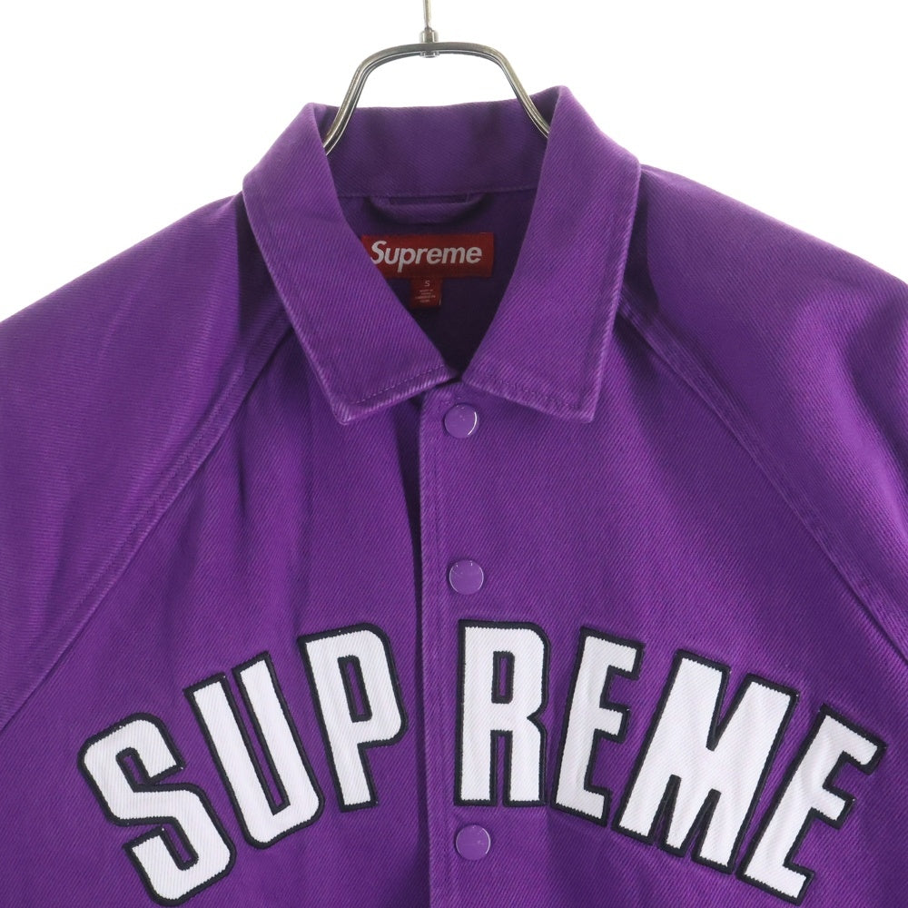 SUPREME(シュプリーム) 24SS Arc Denim Coaches Jacket ロゴデニムコーチジャケット パープル