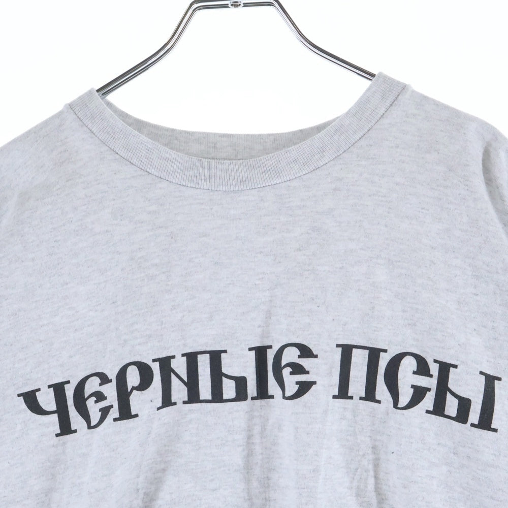 YEEZY(イージー) 24SS GOSHA BLACK DOGS TEE ゴーシャ ブラックドック 半袖Tシャツ グレー ホワイト
