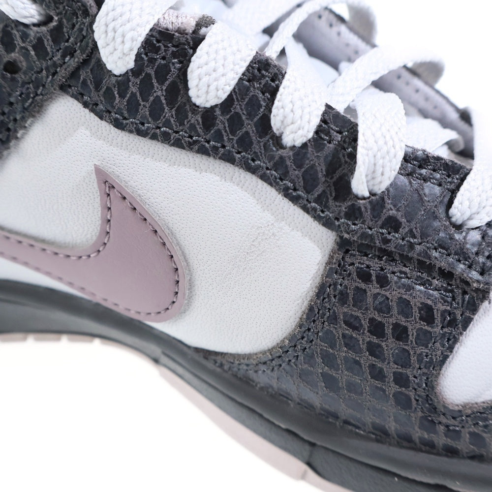 NIKE(ナイキ) DUNK LOW SE SNAKESKIN ダンク ロー スネークスキン ローカットスニーカー レディース ホワイト/チャコールグレー US6/24cm HV6932-299