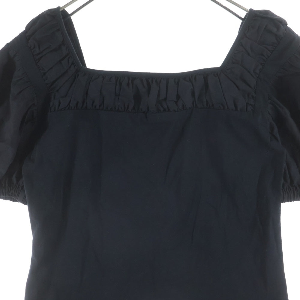 Vivienne Westwood(ヴィヴィアンウエストウッド) エンブロイダリーロゴデザイン コットン 半袖ブラウス レディース ブラック 16-12-341040-00