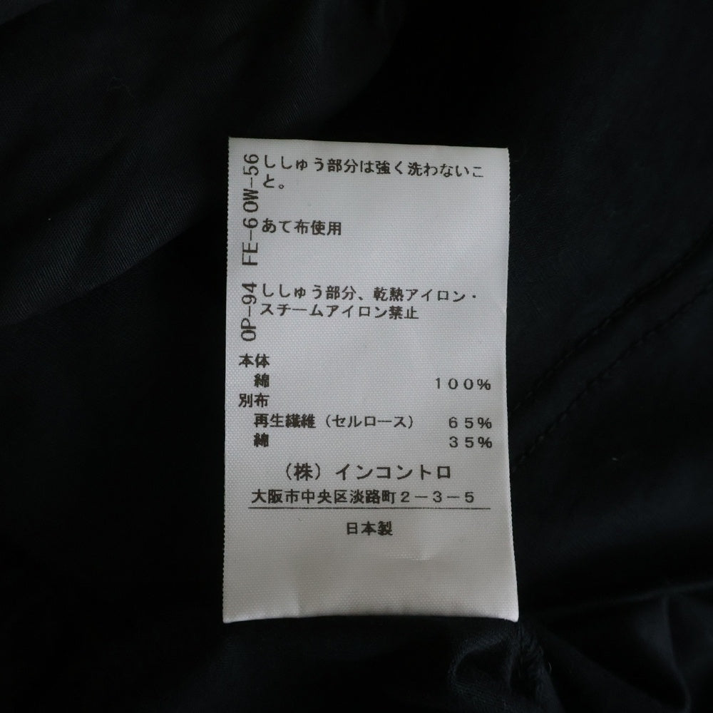 Vivienne Westwood(ヴィヴィアンウエストウッド) エンブロイダリーロゴデザイン コットン 半袖ブラウス レディース ブラック 16-12-341040-00