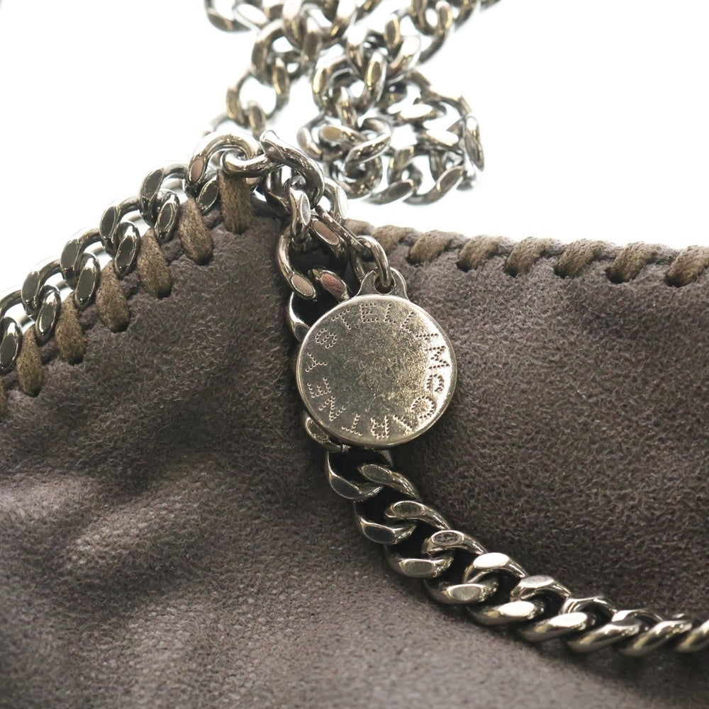 STELLA McCARTNEY(ステラマッカートニー) ファラベラ ミニ レザーハンドバッグ チェーンショルダーバッグ グレー レディース 371223W 9132