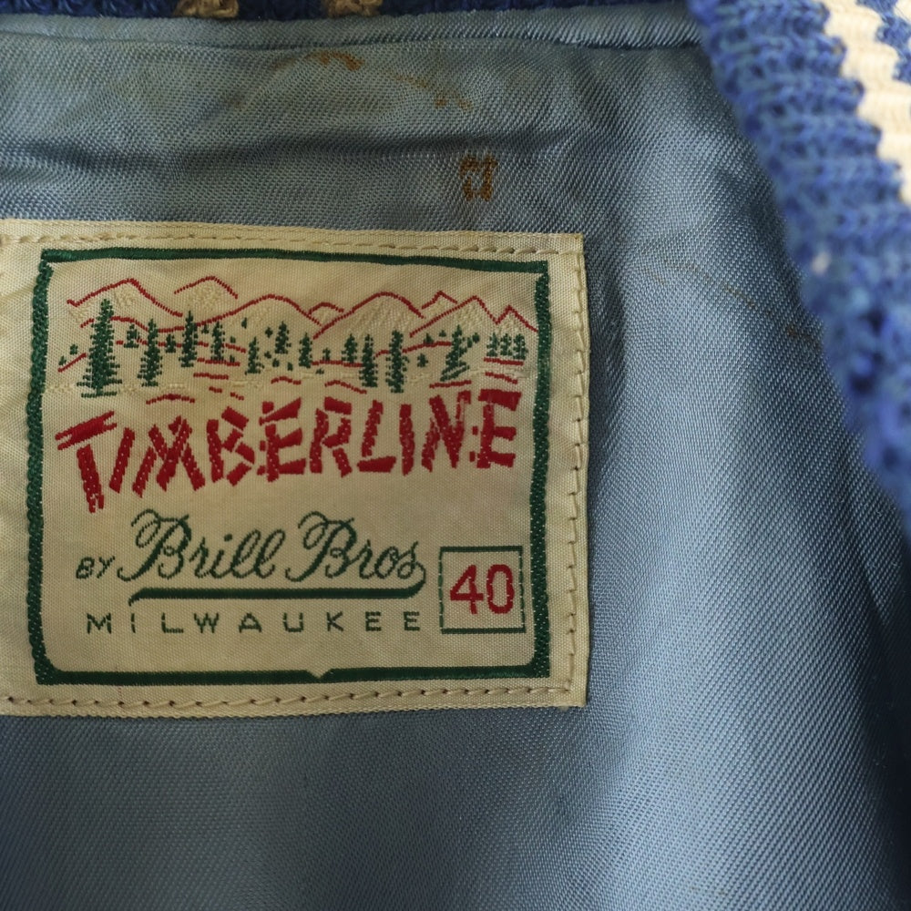 VINTAGE(ヴィンテージ) 60S VINTAGE TIMBERLINE ヴィンテージ ティンバーライン ワッペン スタジアムジャケット ブルー