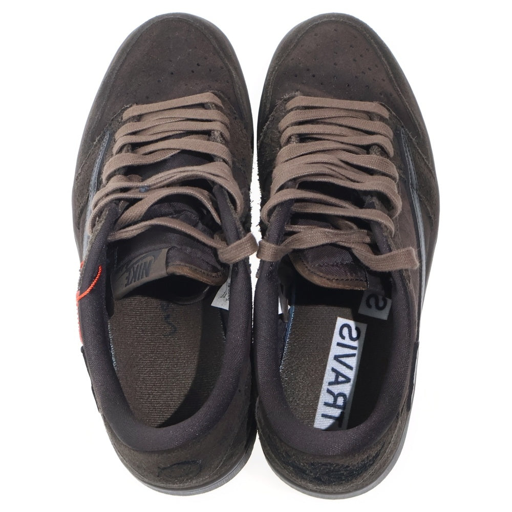 NIKE(ナイキ) ×TRAVIS SCOTT AIR JORDAN 1 LOW OG SP VELVET BROWN トラヴィススコット エアジョーダン 1 ベルベットブラウン ローカットスニーカー US9/27cm DM7866-202