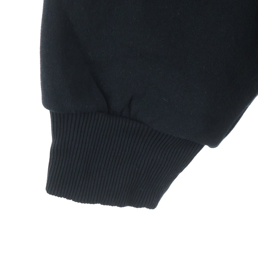 NO BRAND(ノーブランド) ALTER EGO KIKI HOODIE アルターエゴ フロントプリント カンガルーポケット ラインストーン プルオーバースウェットパーカー ブラック/パープル
