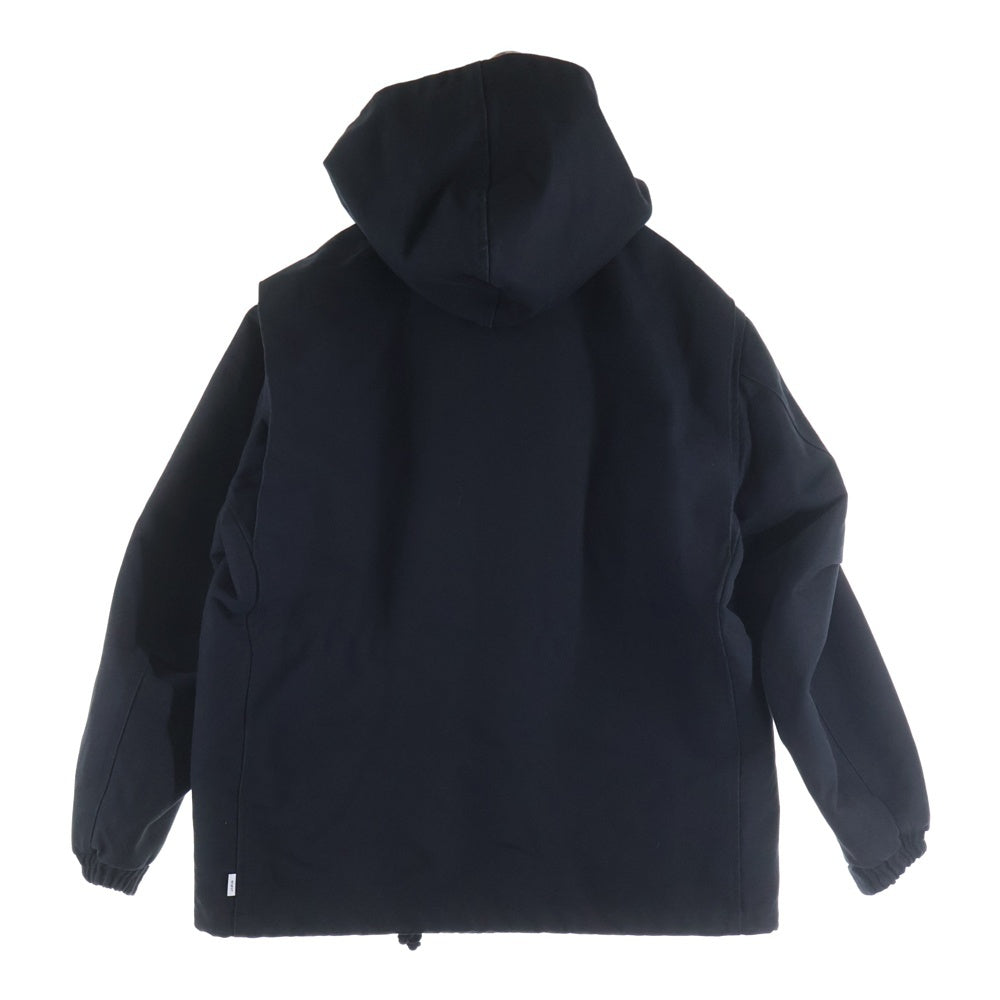 WTAPS(ダブルタップス) 20AW WSFM JACKET 裏地キルティング マルチポケット コットンツイル ミリタリージャケット ブラック 202WVDT-JKM01