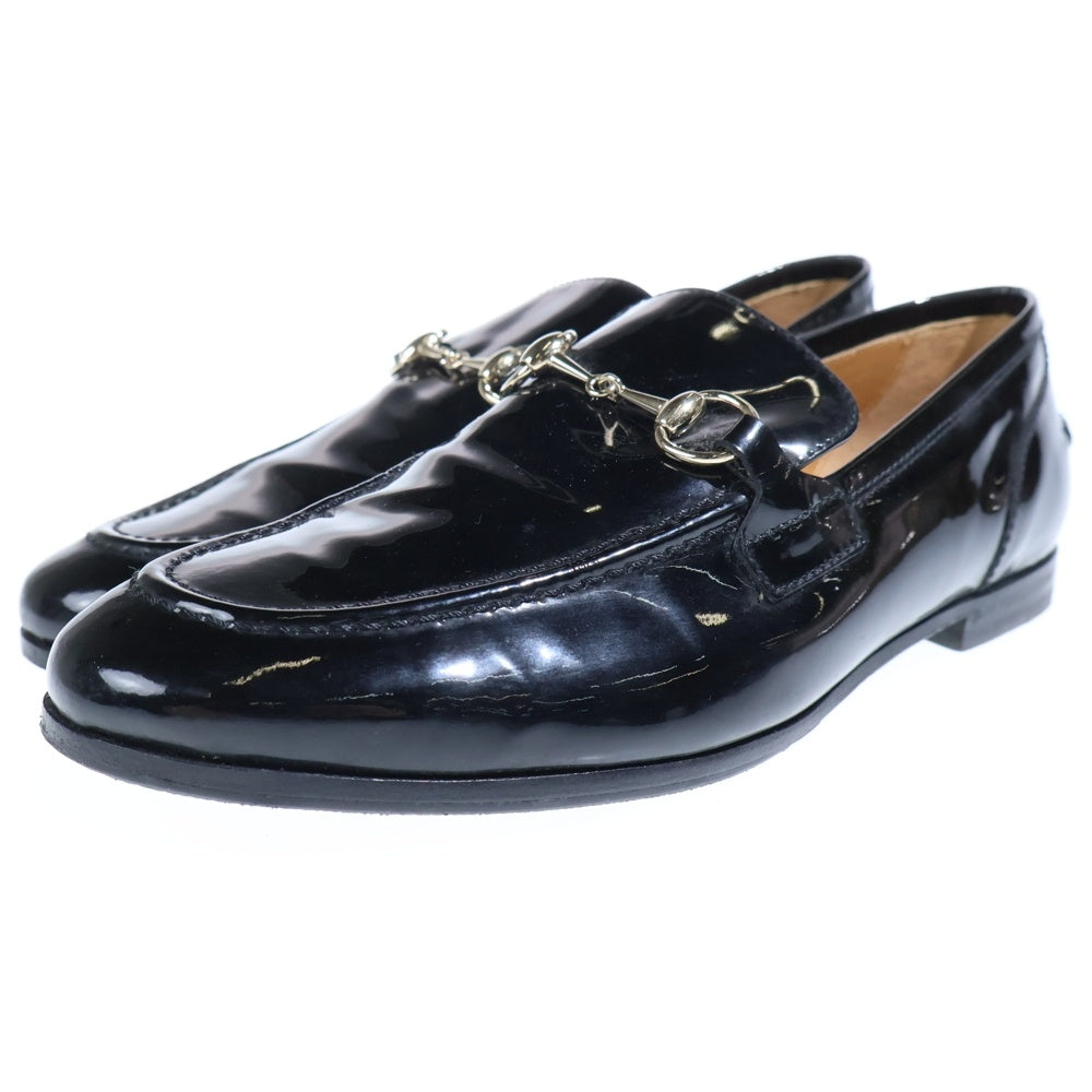 GUCCI(グッチ) ホースビット エナメルコインローファー レディース ブラック 283644