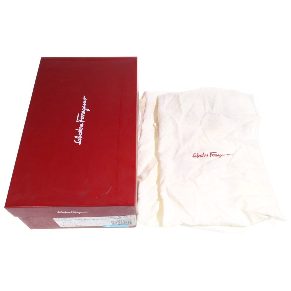 Salvatore Ferragamo(サルヴァトーレ フェラガモ) スクエアトゥ ホースビット レザーローファー ブラック UR 92826 EE