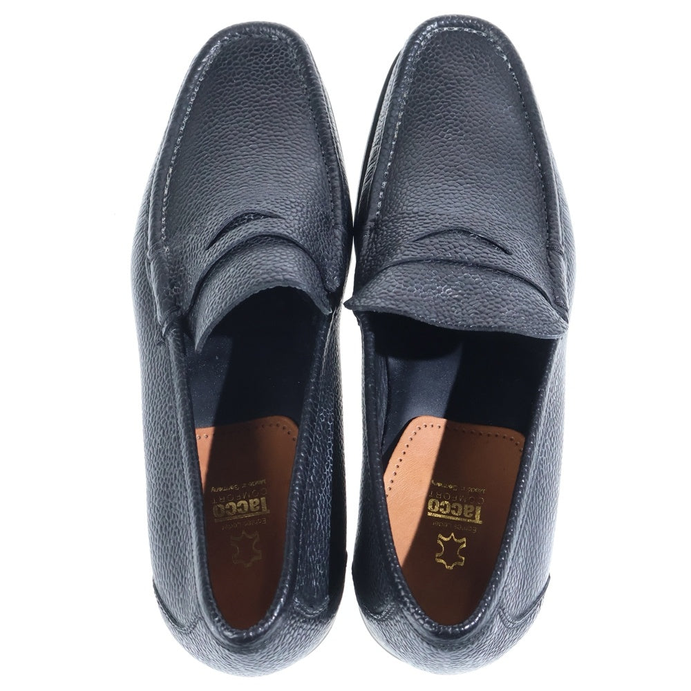 Salvatore Ferragamo(サルヴァトーレ フェラガモ) スクエアトゥ クロコ コインローファー ブラック YQ 1618