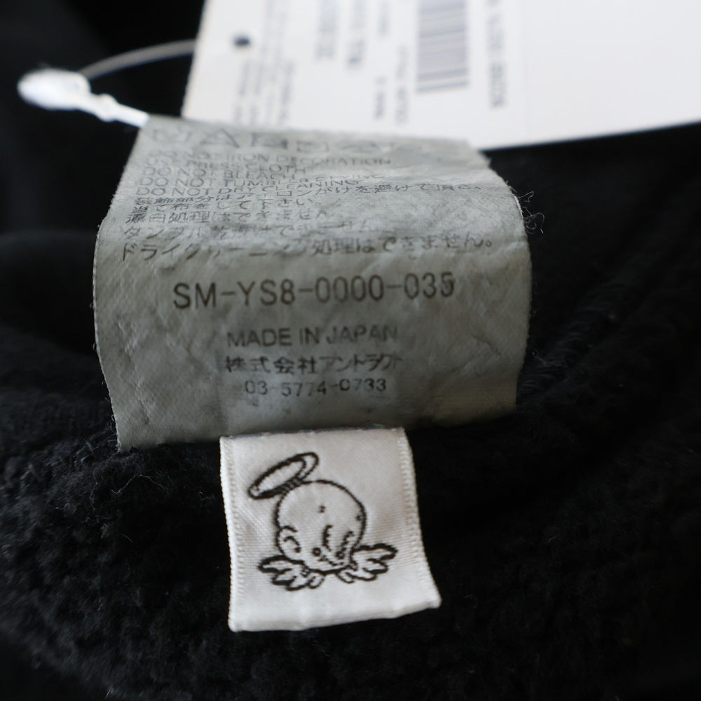 SAINT MICHAEL(セントマイケル) SAINT HOODIE セイント ロゴデザイン プルオーバー スウェット パーカー ブラック SM-YS8-0000-035