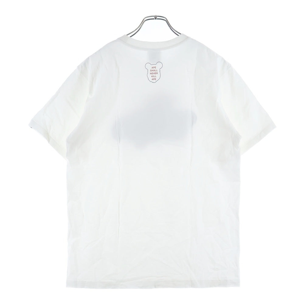 A BATHING APE(アベイシングエイプ) BE@RTEE BABY MILO(R) ON BAPE(R) ベアティー ベイビーマイロオン ベイプ クルーネック カットソー 半袖Tシャツ ホワイト 002TEK781902C