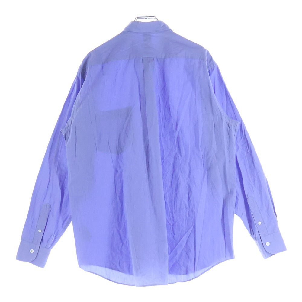 COMOLI(コモリ) 21SS レギュラーカラー コットン長袖シャツ ブルー T01-02001
