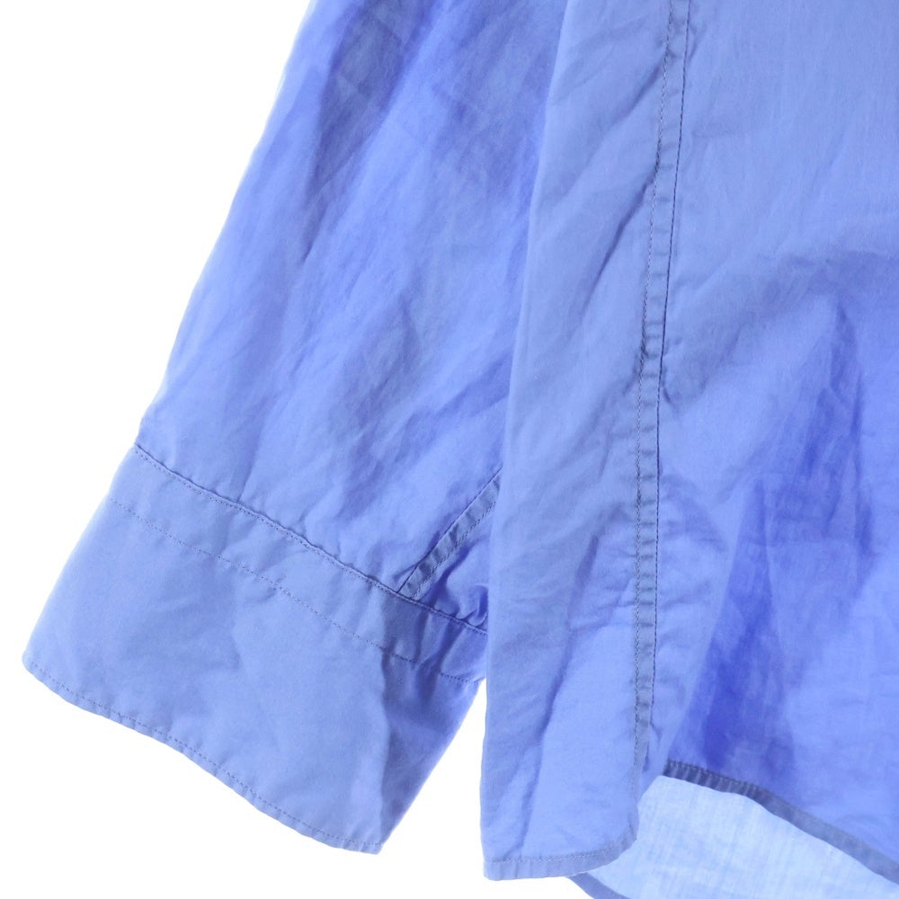 Graphpaper(グラフペーパー) 19SS レギュラーカラー コットン長袖シャツ ブルー GM191-50028B