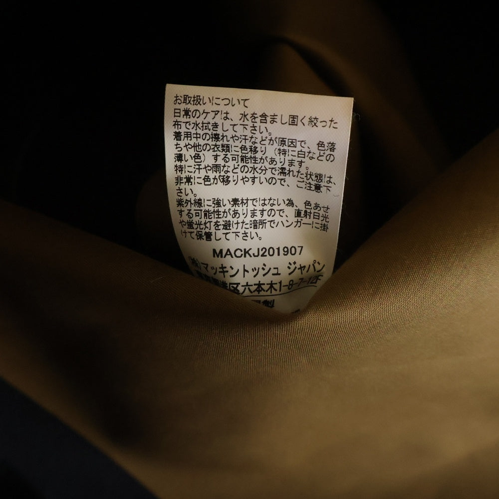 MACKINTOSH(マッキントッシュ) L'ECHOPPE レショップ別注 GTS DUNBER EX ダンバー ウール ステンカラーコート ブラック MACKJ201907