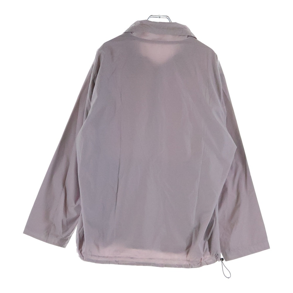 AURALEE(オーラリー) 21SS HIGH COUNT LIGHT NYLON HALF ZIP P/O ハイ カウント ライト ハーフジップナイロンジャケット ピンク A21SB01NL