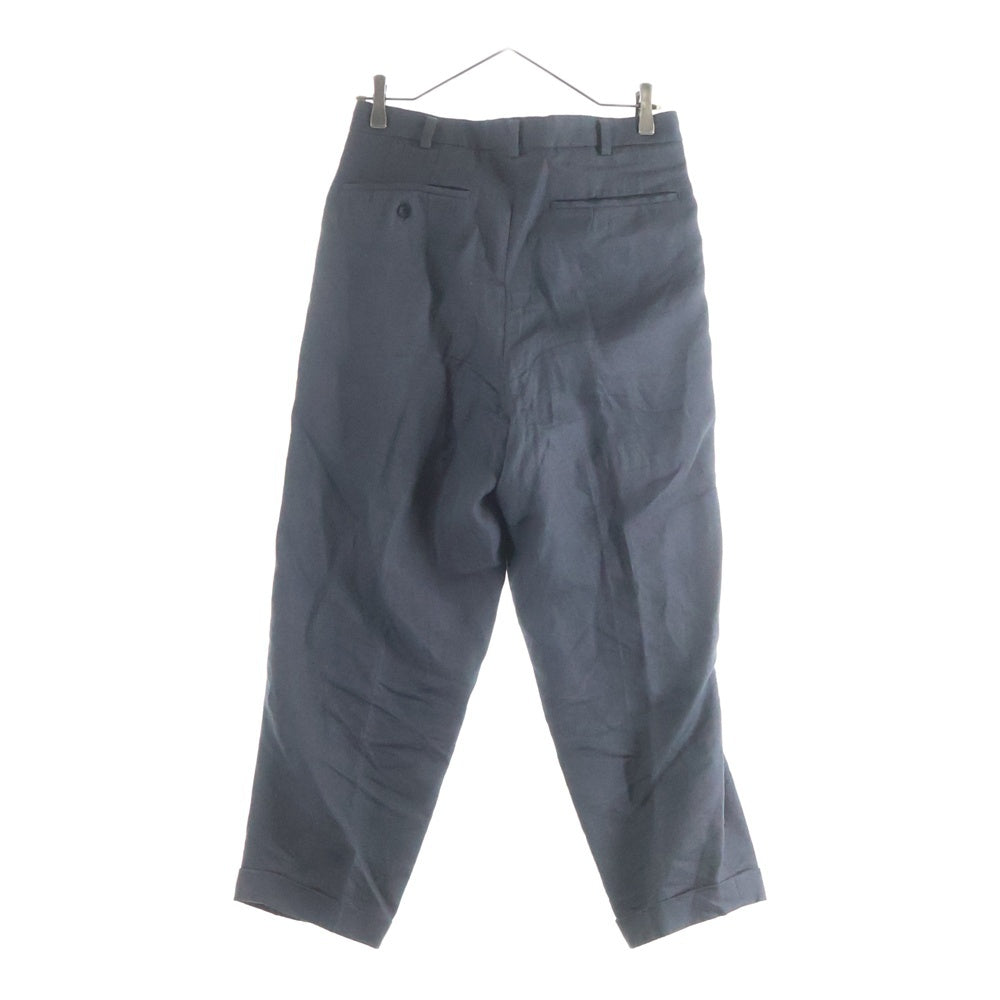 HEUGN(ユーゲン) リネン セットアップスーツ シングルテーラードジャケット スラックスパンツ ダークグレー