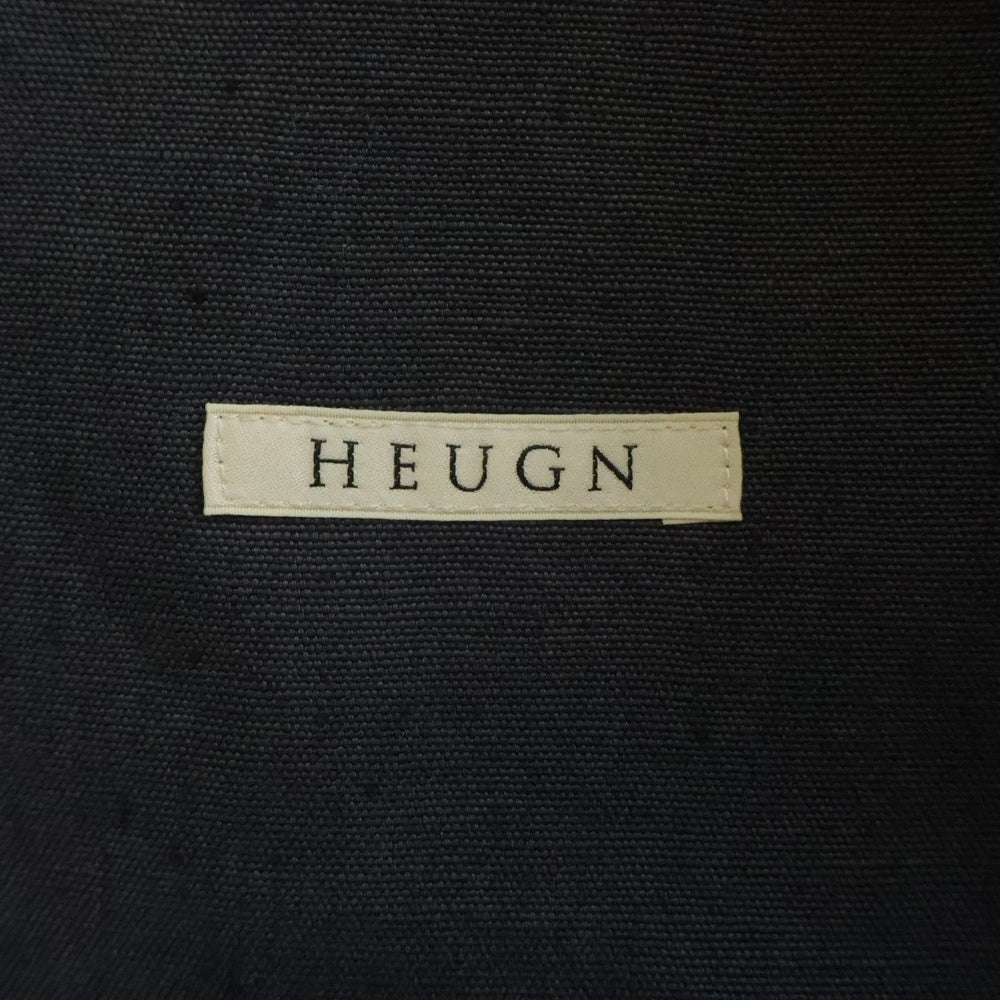 HEUGN(ユーゲン) リネン セットアップスーツ シングルテーラードジャケット スラックスパンツ ダークグレー