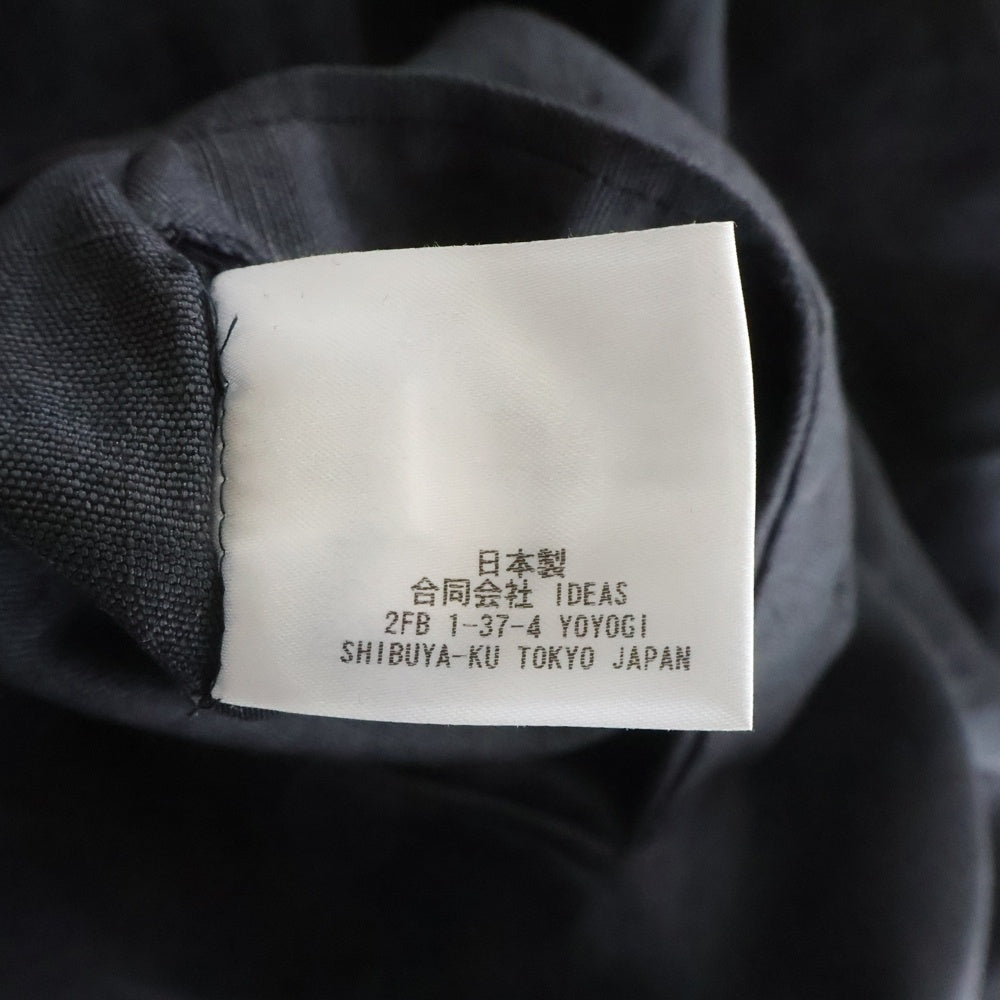 HEUGN(ユーゲン) リネン セットアップスーツ シングルテーラードジャケット スラックスパンツ ダークグレー