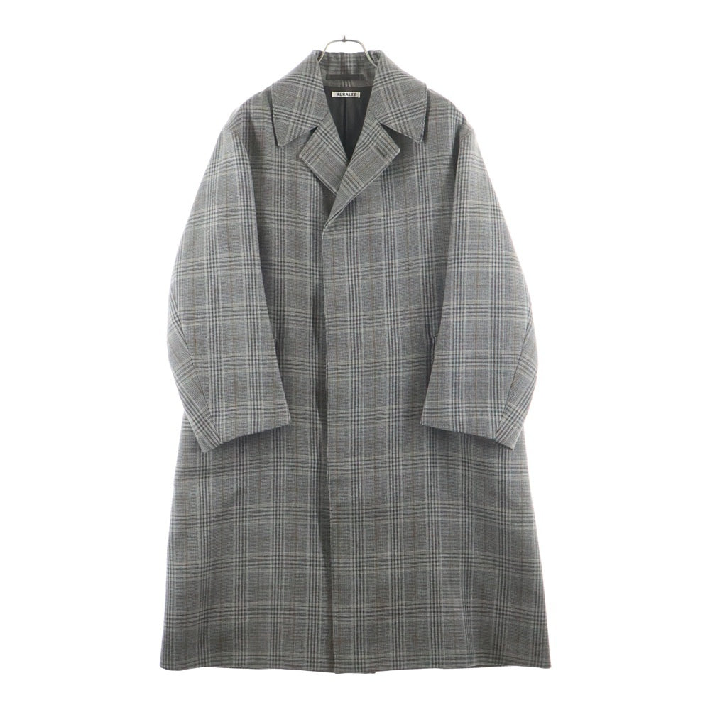 AURALEE(オーラリー) 17AW DOUBLE FACE CHECK LONG COAT ダブル