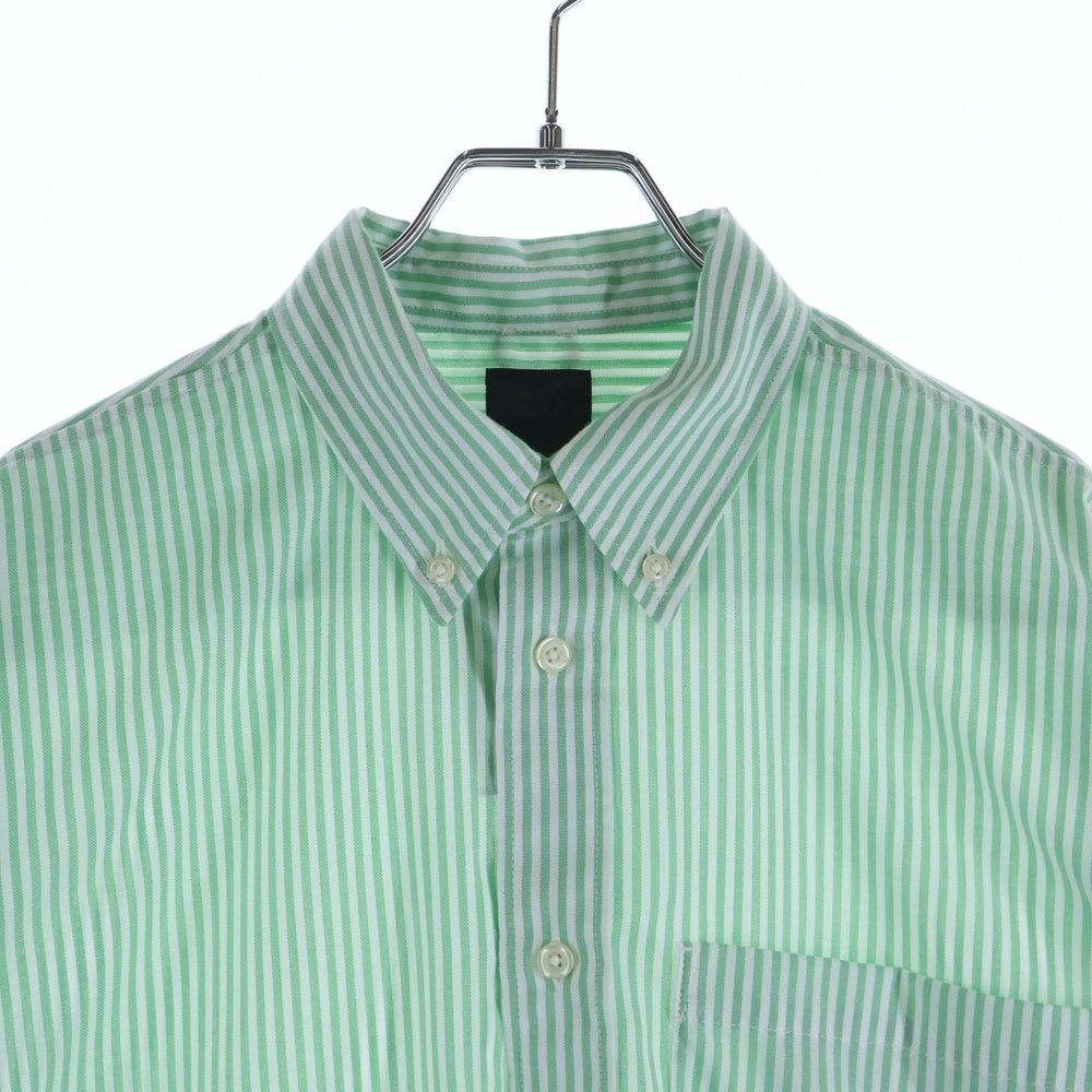 DAIWA PIER39(ダイワ ピアサーティナイン) TECH BUTTON DOWN SHIRTS L/S OXFORD オックスフォード ボタンダウン ストライプシャツ グリーン/ホワイト BE-86023