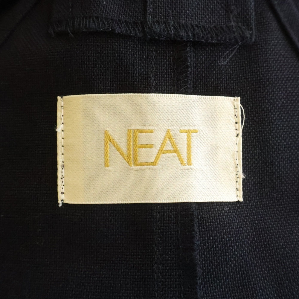 NEAT(ニート) ポリコットン フロントポケット オーバーオール ブラック