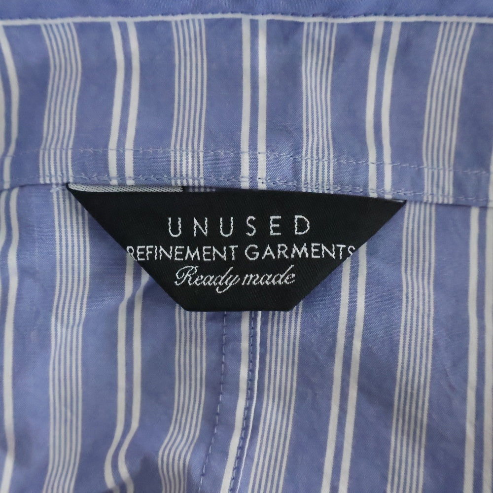 UNUSED(アンユーズド) 20SS STRIPE PULLOVER JACKET ストライプ プルオーバー フーデッドジャケット ブルー/ホワイト US1793
