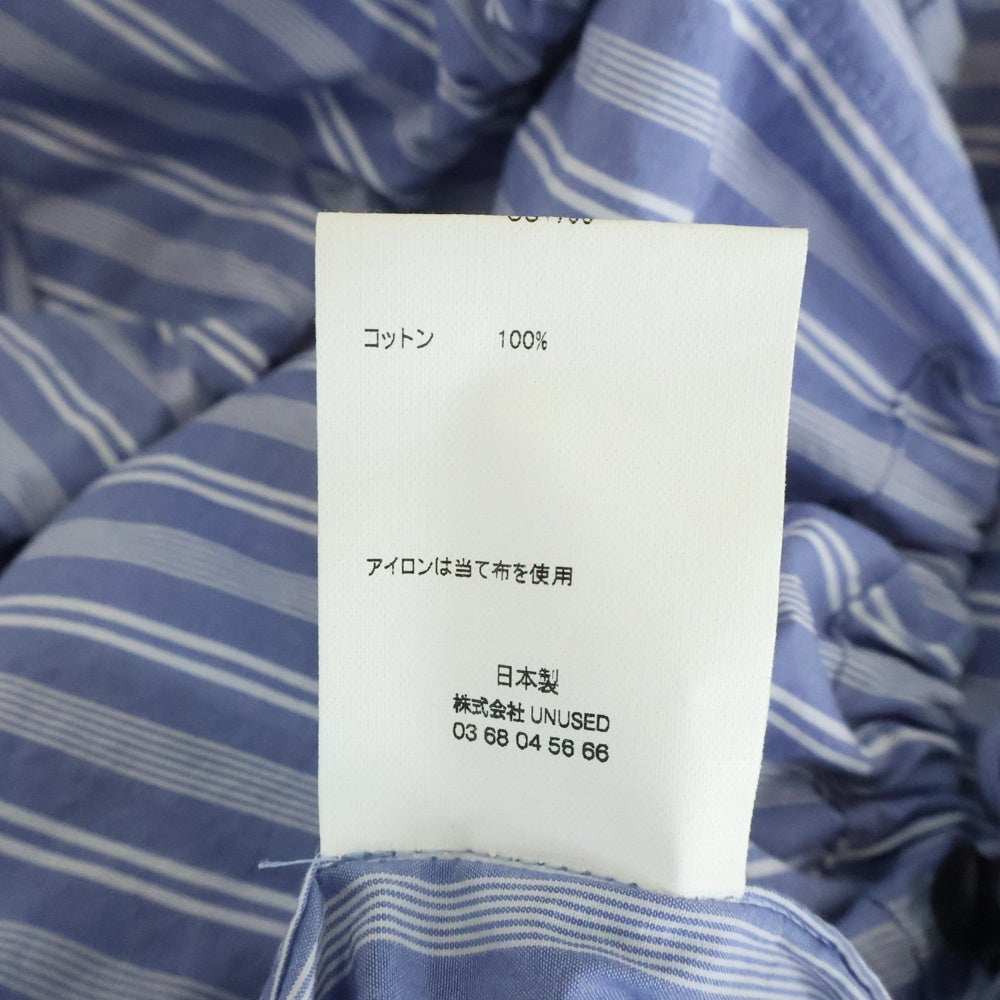 UNUSED(アンユーズド) 20SS STRIPE PULLOVER JACKET ストライプ プルオーバー フーデッドジャケット ブルー/ホワイト US1793